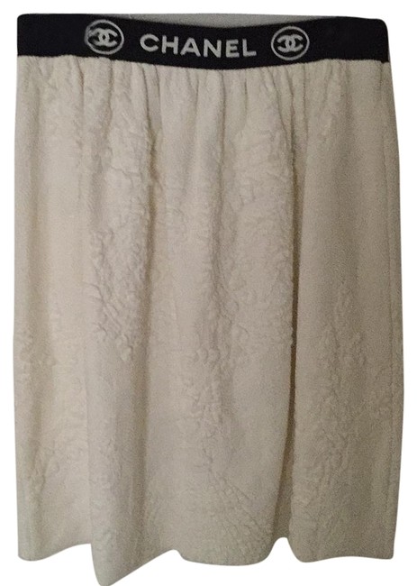 Chanel Off white Popcorn Skirt  S 28 