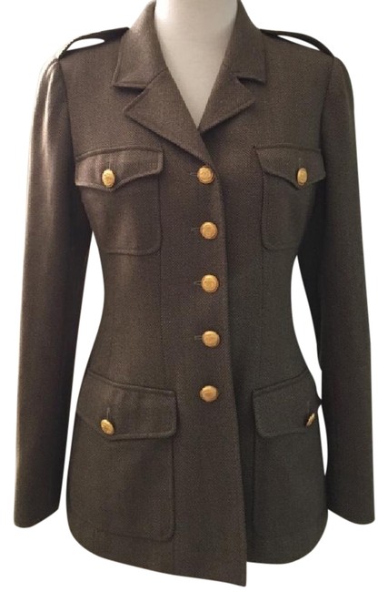 Chanel Olive Green M0348 Blazer  S 