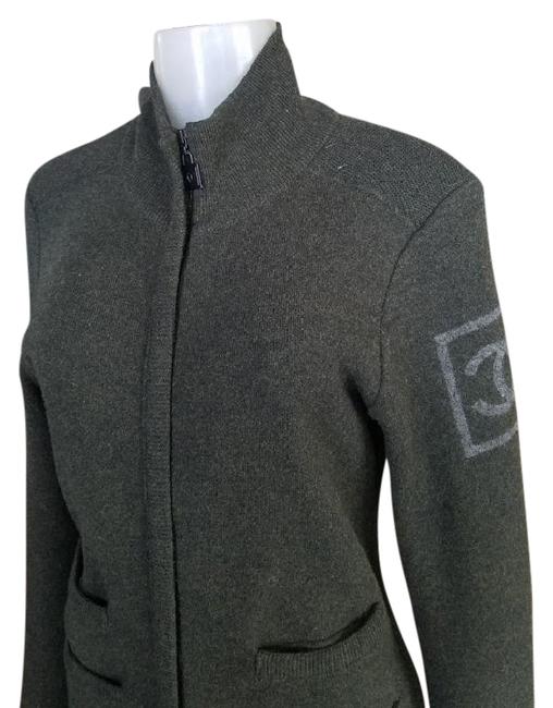 Chanel Olive Wool Sweater Cardigan Size OS one size 