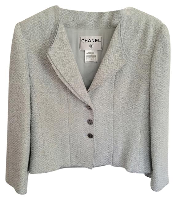 Chanel Pale Blue Resort Collection Blazer  