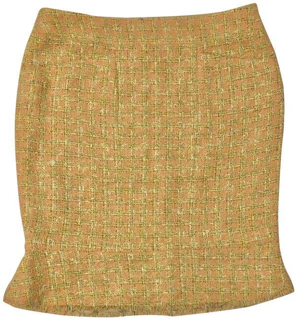 Chanel Pastel Boucle Skirt 4 L 34 