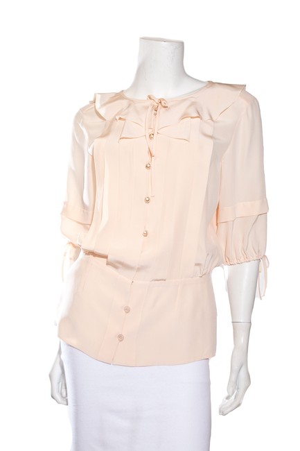 Chanel Peach Blouse