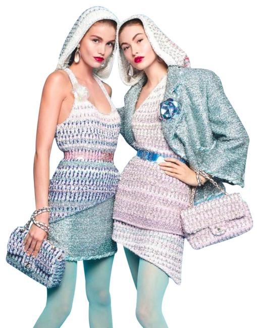 Chanel Pink 2018 Multicolor Shimmering Mermaid Tank Top Cami  S 