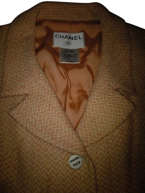 Chanel Pink and Beige Weave Business Jacket