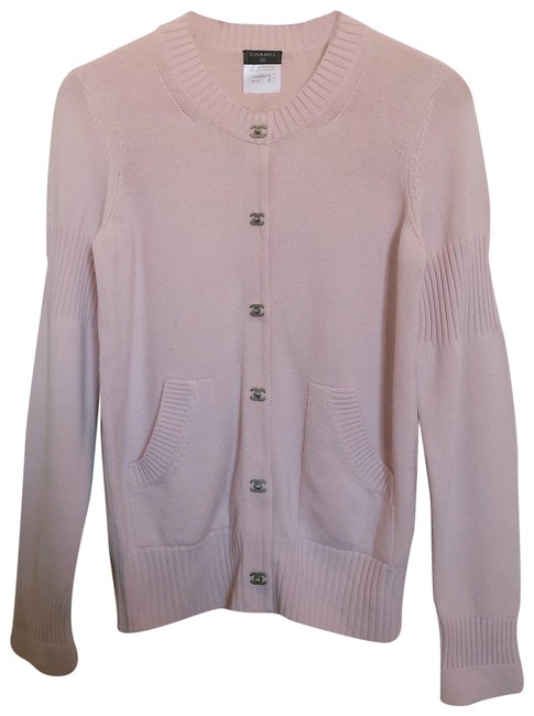 Chanel Pink Cashmere CardiganS 