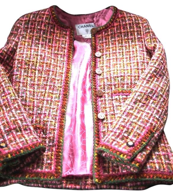 Chanel Pink Classic Tweed Jacket