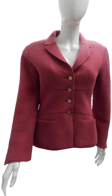 Chanel Pink Collared Blazer  S 