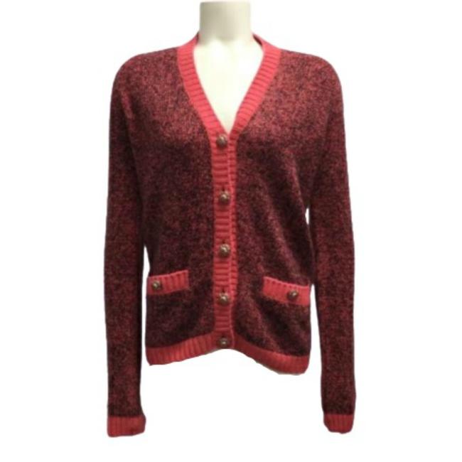 Chanel Pink Speckled Cashmere Cardigan Sweater 