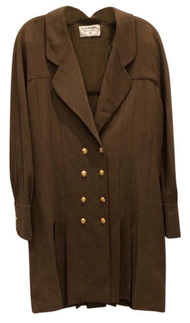 Chanel Pleated Short Casual Dress 4 L 