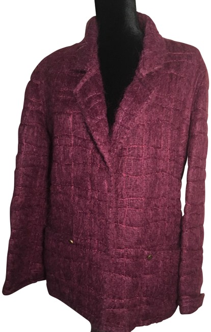 Chanel Plum Mohair Sweater 