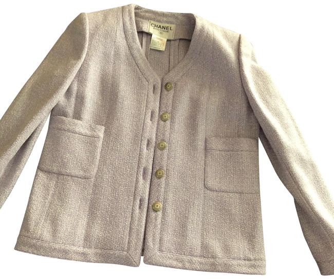 Chanel Purple Jacket Casual Runway Jacket Blazer  S 