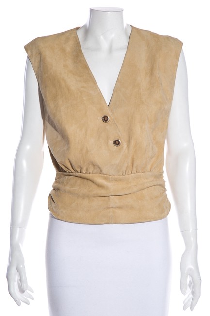 Chanel Tan Suede Vest  S 