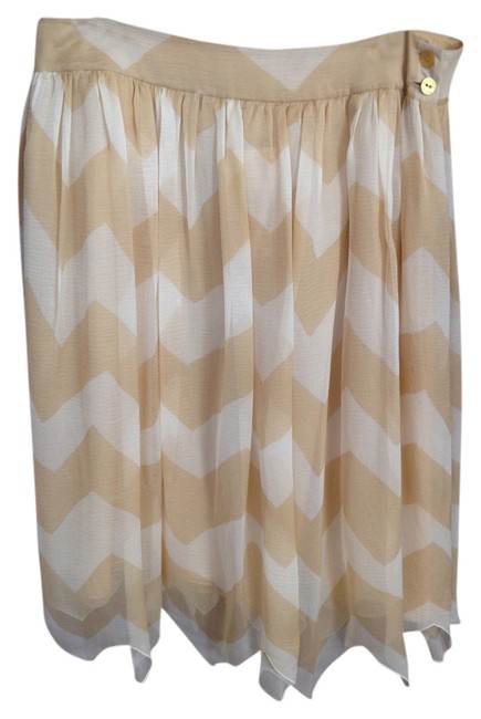 Chanel Tan Vintage Skirt  29 30 