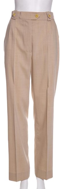 Chanel Tan Wool 40 Pants  29 30 