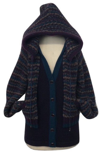 Chanel Turq Purple Sweater 