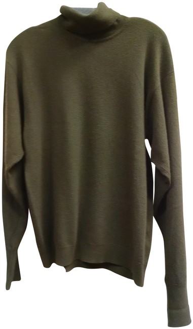 Chanel Turtleneck Olive Sweater 