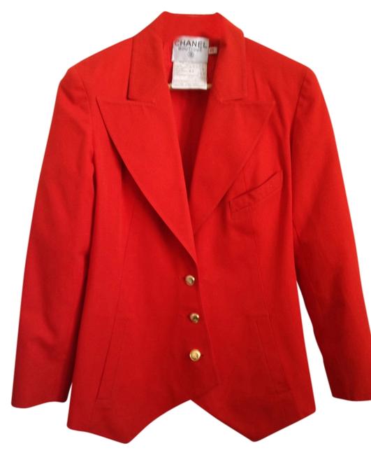 Chanel Vintage Jacket Amazing Cut Blazer  S 