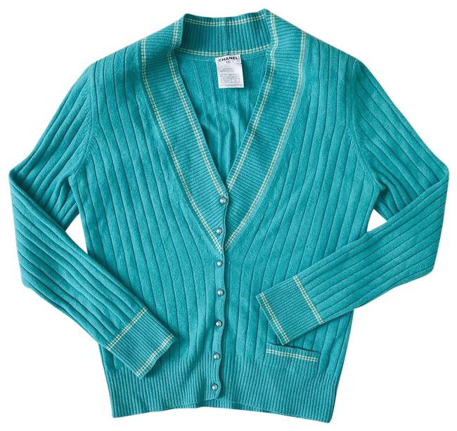 Chanel W Cashmere W Signature Buttons Sweater 