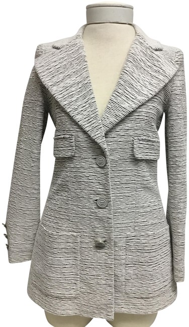 Chanel White Black and Tweed Fitted with Four JacketS 