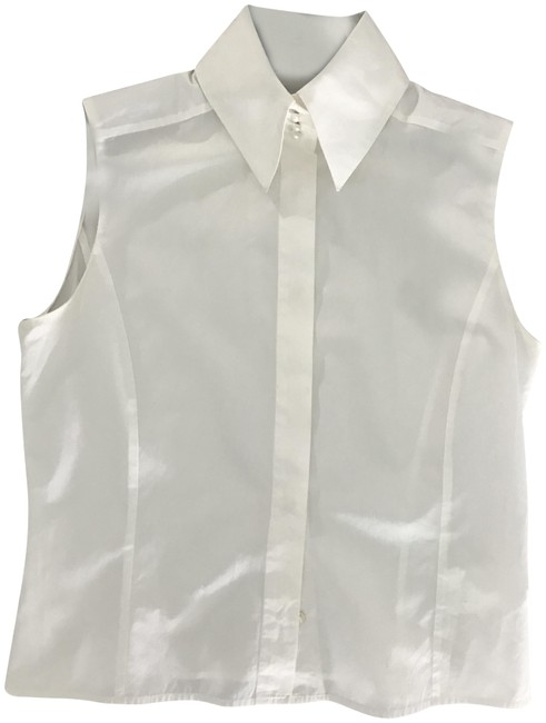 Chanel White Classic BlouseS 