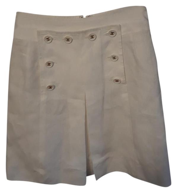 Chanel White Collection Skirt 25 