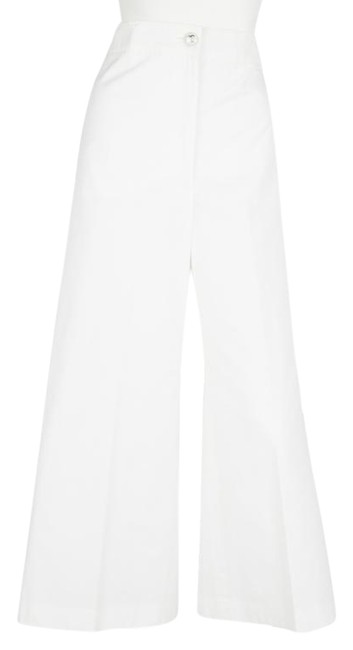 Chanel White Cotton Pants32 33 