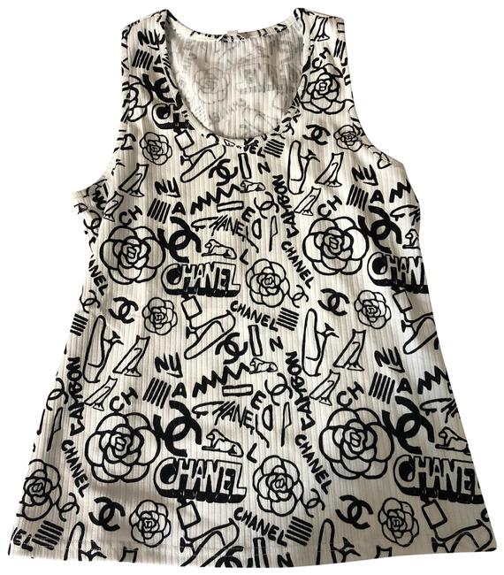 Chanel White Metiers De Art 2018 2019 Tank Top Cami  