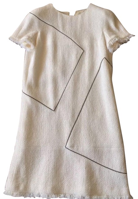Chanel White Aw404 Mid length Cocktail Dress  