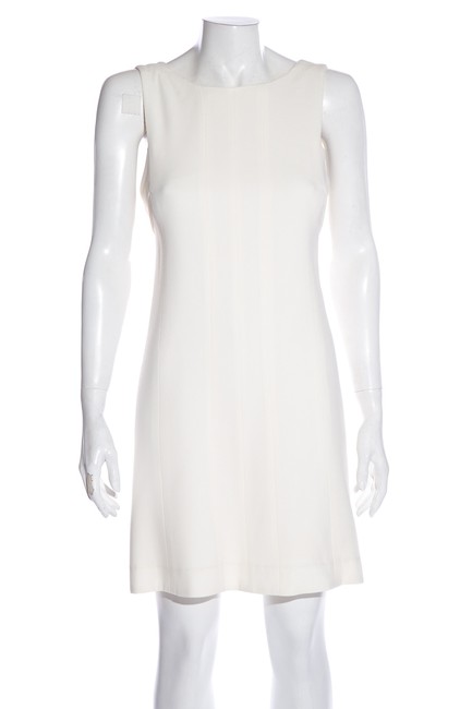 Chanel White Sleeveless Short Cocktail DressS 
