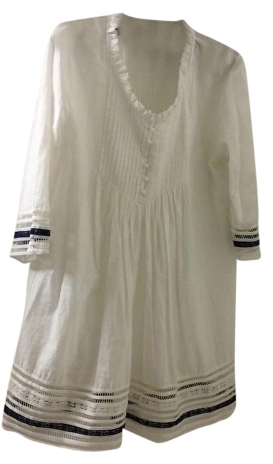 Chanel White St Tunic Above Knee Short Casual Dress 0 M 