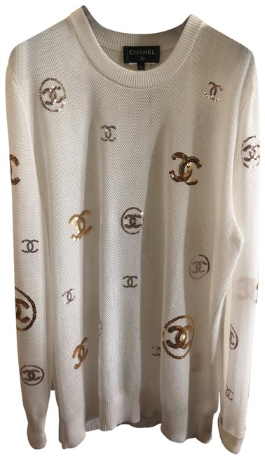 Chanel White Sweater 