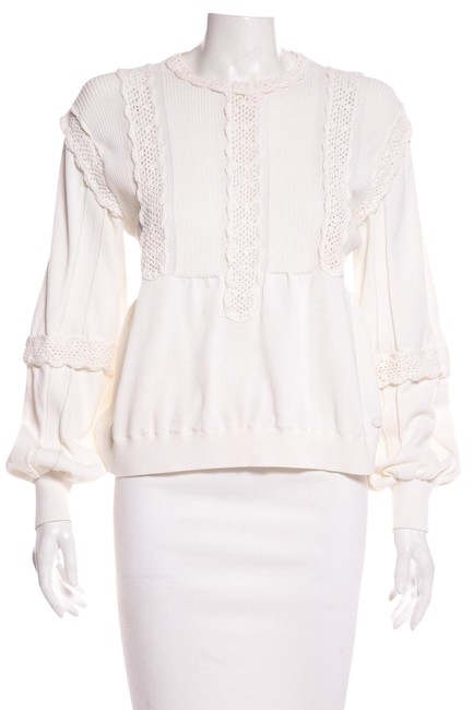 Chanel White Sweater 40 Sweatshirt Hoodie  S 