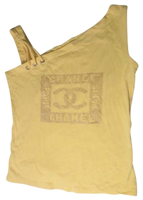 Chanel Yellow Tank Top CamiS 