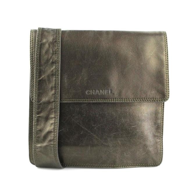 Chanel 5796004 Grey Leather Cross Body Bag 