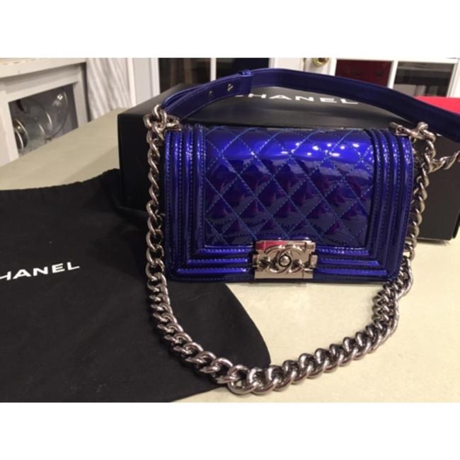 Chanel 21478044 Blue Leather Cross Body Bag 