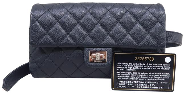 Chanel 255 Reissue Belt Black Calfskin Cross Body Bag 
