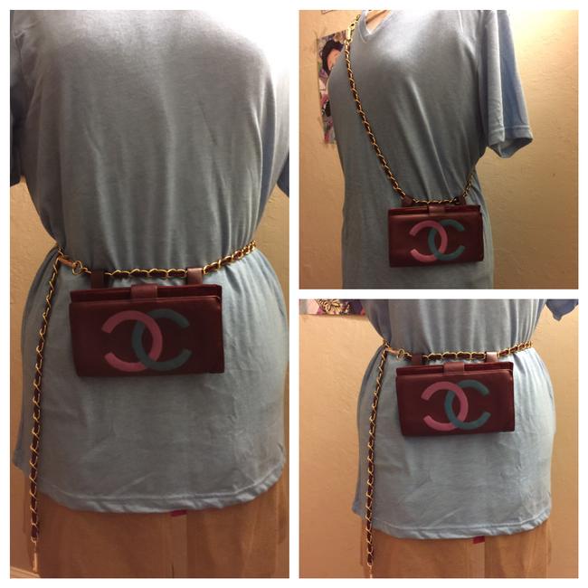 Chanel Belt Vintage Cc Logo Caviar Leather Waist Cross Body Bag 