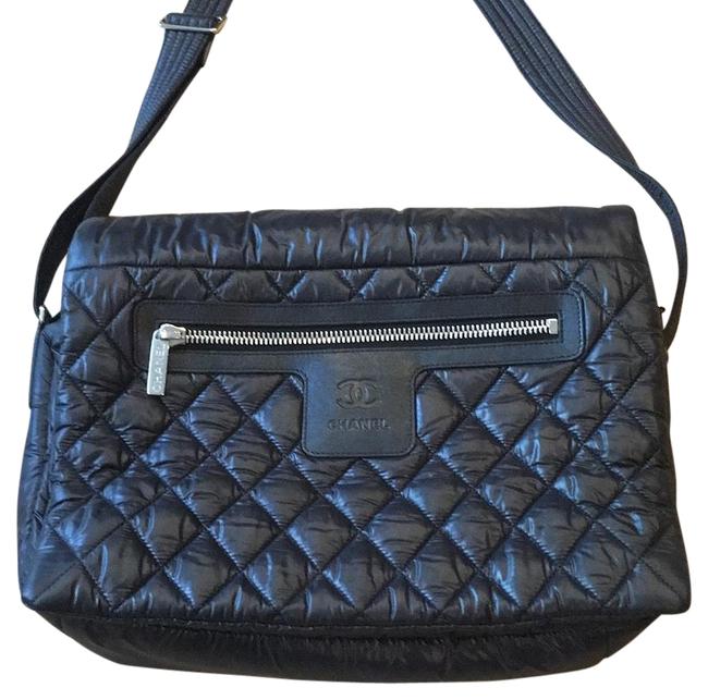 Chanel Black Nylon Cross Body Bag 