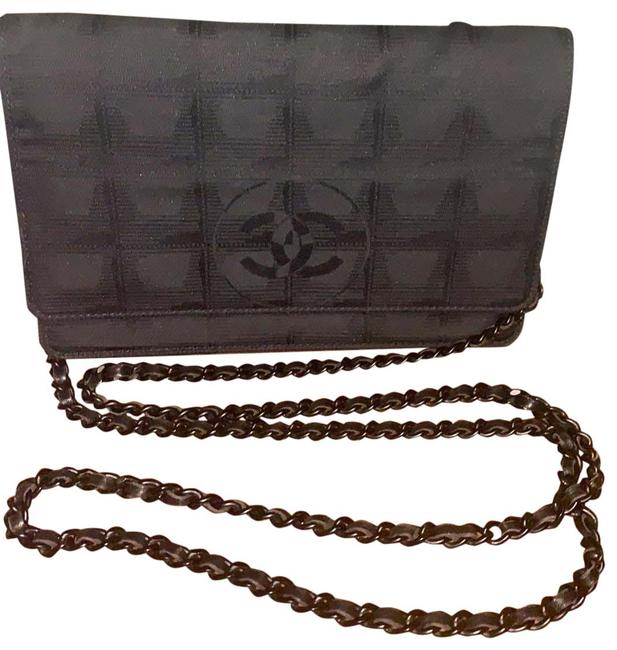 Chanel Black Quilted Nylon Cross Body Bag 