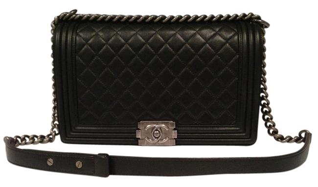 Chanel Boy New Le Complete Set Black Cross Body Bag 
