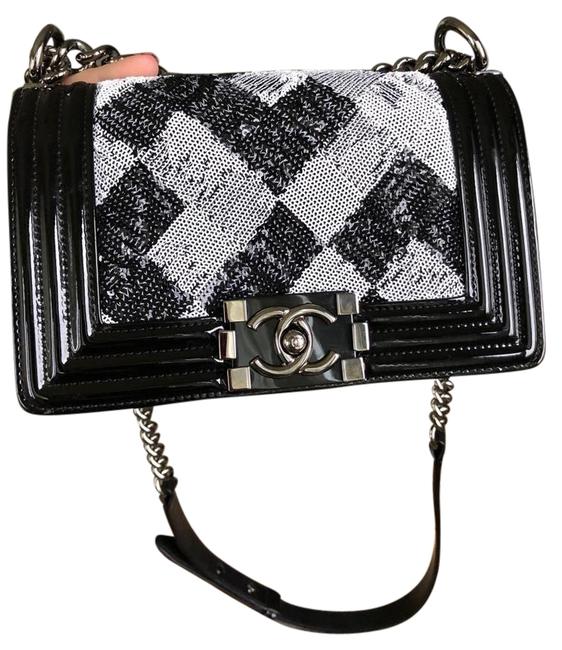 Chanel Boy Small Le Black Patent Leather Cross Body Bag 
