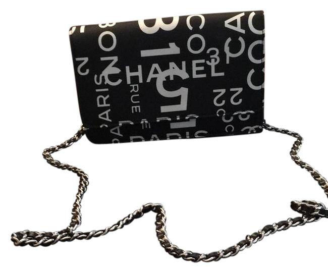 Chanel By The Dark Navy looks Black Canvas Cross Body Bag 