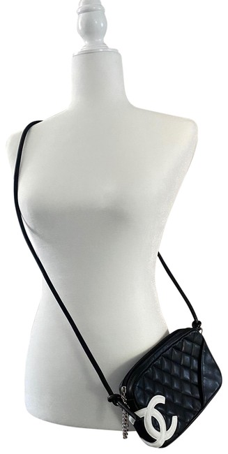 Chanel Cambon BlackWhite Cross Body Bag 