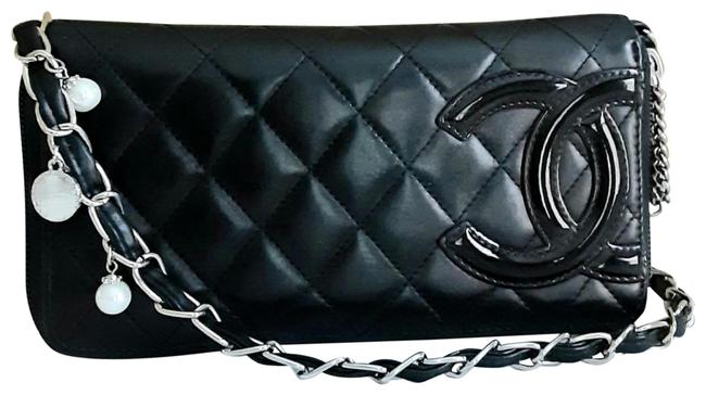 Chanel Cambon Quilted Woc Matelasse Zippy Black Cross Body Bag 