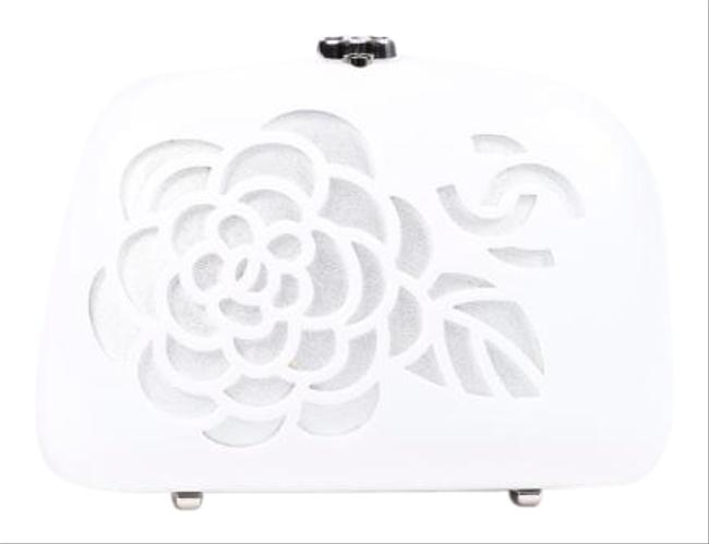 Chanel Camellia Minaudiere Acrylic Leather Cross Body Bag 