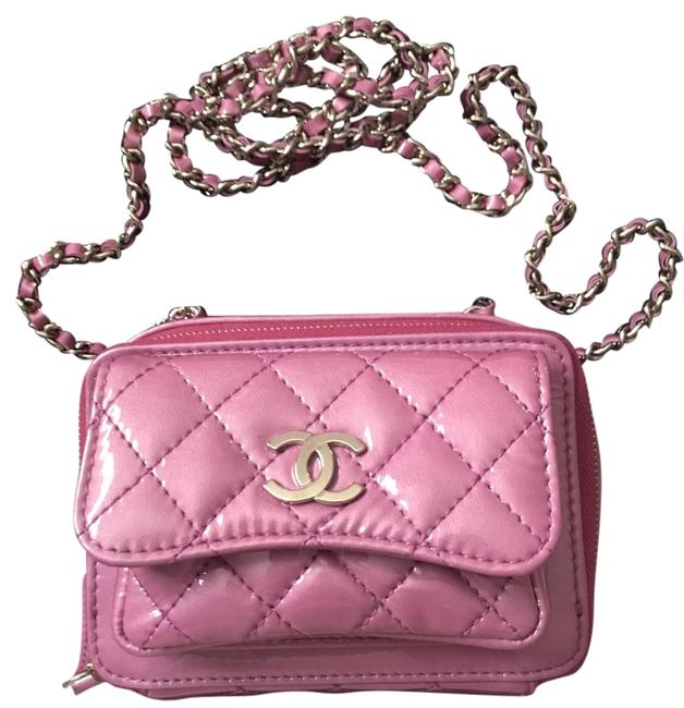 Chanel Camera Case Lilac Purple Patent Leather Cross Body Bag 