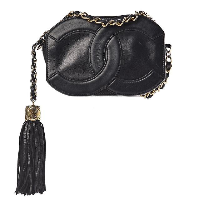 Chanel Camera Case Tassel Black Cross Body Bag 