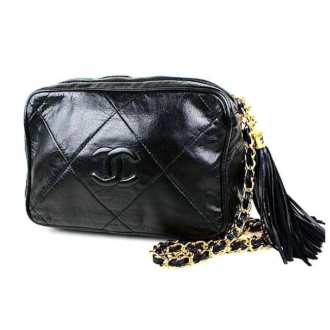 Chanel Camera Vintage Cc Quilted Lambskin Cross Body Bag 