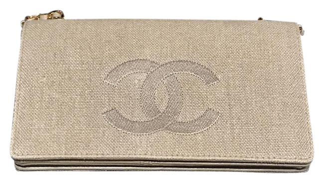 Chanel Canvas Wallet Cross Body Bag 