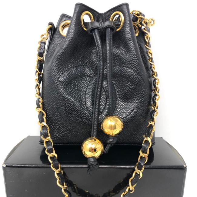 Chanel Bucket Caviar Mini Cross Body Bag 